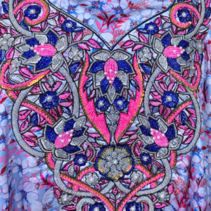Silk Blue & Pink Mukhawar